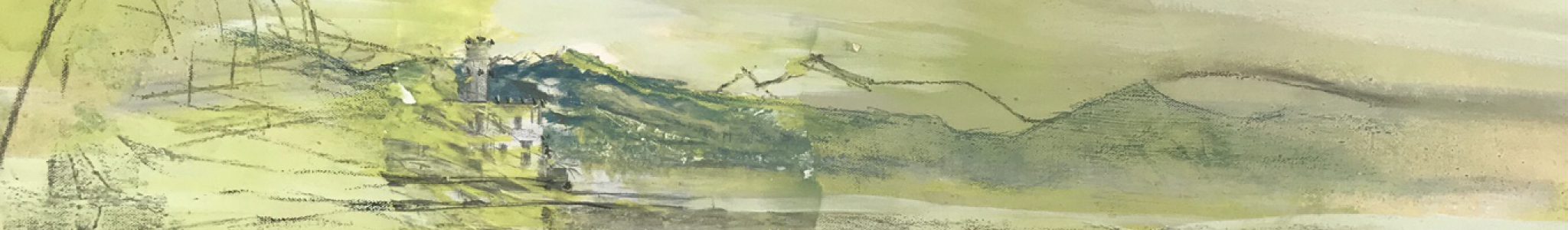 Algenschloss, Kreide+Lehmfarben, 70x100, 2019