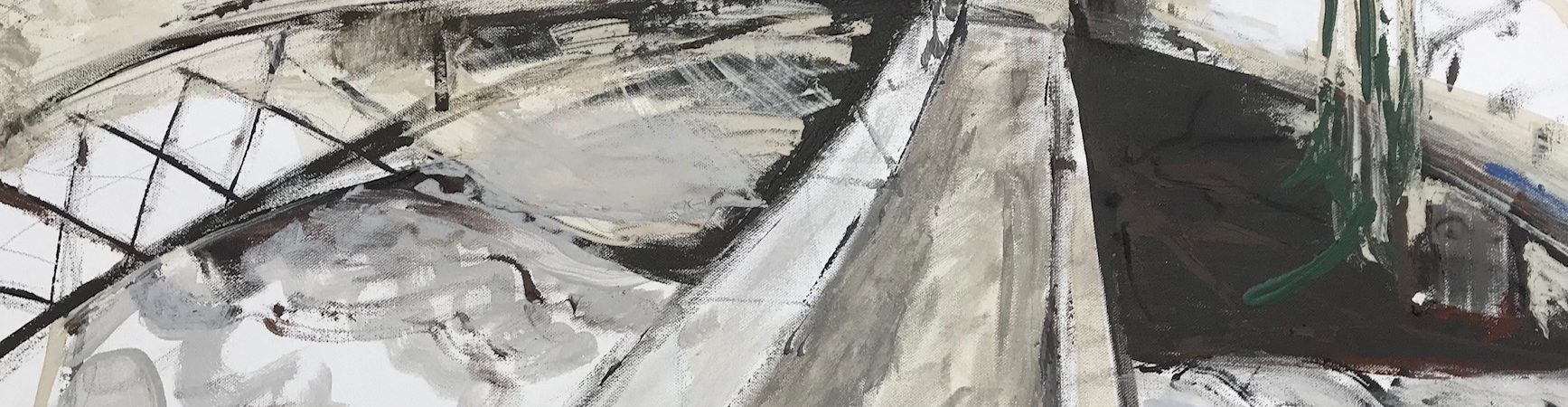 drei Brücken, Lehmfarben, 80×100, 2015