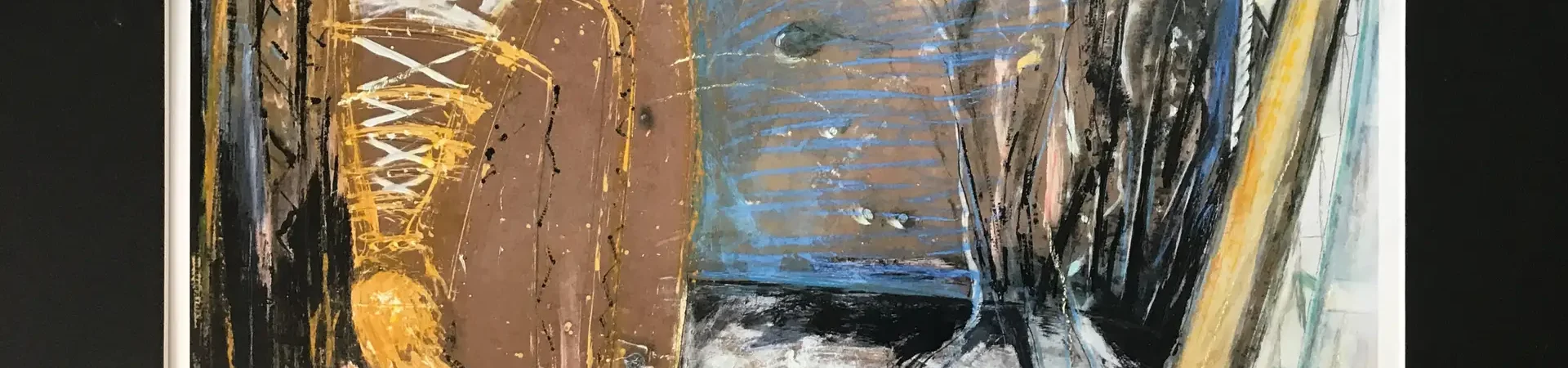 LA Brücken, 32x24 Handkolorierter Druck auf Büten, 2024