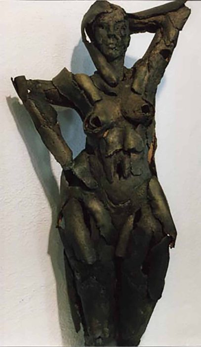 Magdalena, 90x35x22, Oxydkeramik,
1992, Ankauf Kultusministerium Rheinland-Pfalz