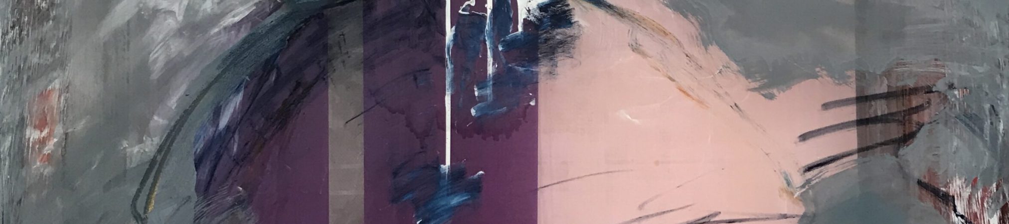die Droste glüht, 2023, 70 x 77 cm, Malerei auf Siebdruckrahmen